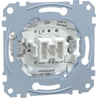 Merten Aus/Wechselschalter Einsatz einpolig 10 Ampere 250 Volt Wechselstrom MEG3116-0000 Retail