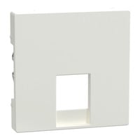 Merten Zentralplatte für RJ12-Telefonsteckdosen-Einsätze glänzend weiß, Retail