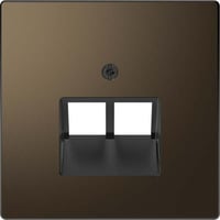 Merten Zentralplatte zweifach für UAE-Einsatz aus Metall, Abdeckung bronze, Retail