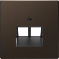 Merten Zentralplatte zweifach für UAE-Einsatz aus Metall, Abdeckung bronze, Retail