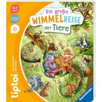 Ravensburger tiptoi Die große Wimmelreise der Tiere, Lernbuch 