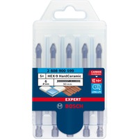 Bosch Professional EXPERT HEX-9 HardCeramic Dachziegel-Bohrer, Ø 6mm 5 Stück, Länge 90mm