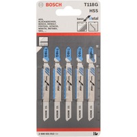 Bosch Stichsägeblatt T 118 G Basic for Metal, 92mm 5 Stück