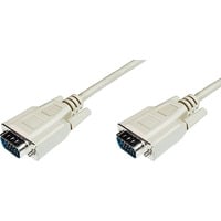 Digitus VGA-Monitor-Anschlusskabel, VGA-Stecker > VGA-Stecker	 beige, 1,8 Meter, HD DSUB 15-pin Stecker