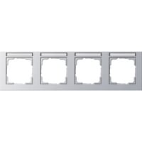 Gira Abdeckrahmen vierfach aluminium, Retail