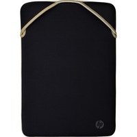 HP Wendeschutzhülle, Notebookhülle schwarz/gold, bis 35,8 cm (14,1")