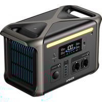 Anker SOLIX Tragbare Powerstation F1500, PowerHouse 1.536Wh grau, 1.800 Watt, PD