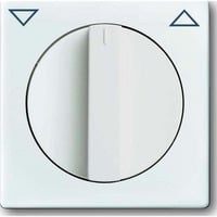 Busch-Jaeger Zentralscheibe Drehknopf Jalousie, Abdeckung weiß (glänzend), Retail