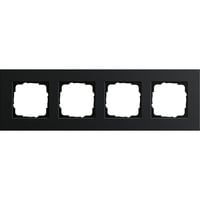 Gira Abdeckrahmen vierfach, Abdeckung schwarz, Retail