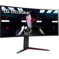LG UltraGear 34GN850P-B, Gaming-Monitor 86.7 cm (34 Zoll), schwarz/rot, UWQHD, IPS, HDMI, DisplayPort, G-Sync komp., FreeSync, USB, Curved, 160Hz Panel