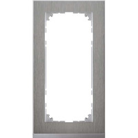Merten Decor Rahmen 2 fach edelstahl, Retail