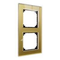 Merten Echtglasrahmen zwei-fach gold, Retail