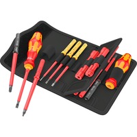 Wera Kraftform Kompakt VDE 18 Imperial 1 Tool Finder, 18-teilig, Schraubendreher rot/gelb, inkl. 2 Steckgriffe, VDE-Wechselklingen