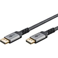 goobay Plus DisplayPort 1.4 Kabel, 8K @ 60Hz grau, 5 Meter