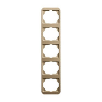 0 Rahmen fünffach senkrecht alpha, Abdeckung bronze, Retail