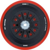 Bosch Professional Expert Multiloch Stützteller, mittelhart, Ø150mm, M8, Schleifteller schwarz, für Bosch Exzenterschleifer