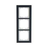 Busch-Jaeger Abdeckrahmen dreifach, Abdeckung grau, Retail