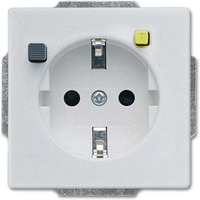 Busch-Jaeger Fehlerstromschutzschalter Einsatz, Steckdose aluminium, Retail