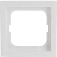 Busch-Jaeger Rahmen einfach für Schalter, Taster und Steckdosen, future linear, Typ 1721-184K weiß (glänzend), Retail