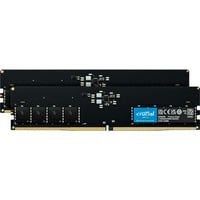 Crucial DIMM 64 GB DDR5-5600 (2x 32 GB) Dual-Kit, Arbeitsspeicher schwarz, CT2K32G56C46U5, INTEL XMP, AMD EXPO