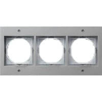 Gira Abdeckrahmen dreifach TX44, Abdeckung aluminium, Retail