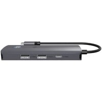 ICY BOX IB-DK4081-SO, Dockingstation aluminium, PD, HDMI, USB-C, USB-A