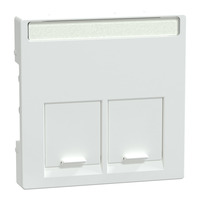 Merten Zentralplatte zweifach weiß, Retail