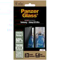 PanzerGlass Privacy Displayschutz Ultra-Wide Fit, Schutzfolie transparent, Samsung Galaxy S25 Ultra