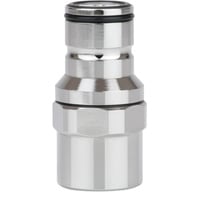 Thermal Grizzly DeltaMate Quick Disconnect, Verbindung silber (glänzend)/nickel, Male - F