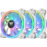 Thermaltake SWAFAN 14 RGB Radiator Fan TT Premium Edition White (3-Fan Pack), Gehäuselüfter weiß, 3er Pack, inkl. Controller, 140 mm