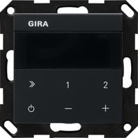 0 Unterputz-Radio Internetprotokoll mit WLAN, Bluetooth und Sonos-Bedienung, 2 Module, Internetradio schwarz (matt), Retail