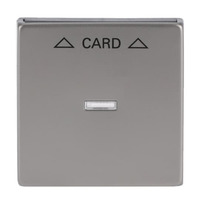 0 Zentralscheibe für Cardschalter, Abdeckung edelstahl, Retail