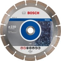Bosch Professional Diamanttrennscheibe Standard for Stone, Ø 230mm 10 Stück, Bohrung 22,23mm