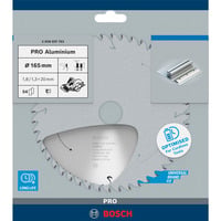 Bosch Professional PRO Aluminium cordless Kreissägeblatt, Ø 165mm, 54Z Bohrung 20mm, für Akku-Handkreissägen