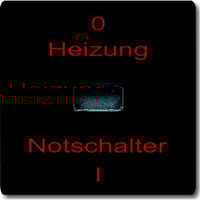 Busch-Jaeger Wippe Heizung Notschalter 2102 H-35 anthrazit, Retail