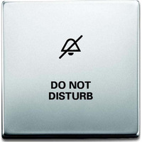 Busch-Jaeger Wippe mit Aufdruck DO NOT DISTURB edelstahl, Retail