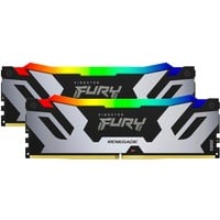 Kingston FURY DIMM 32 GB DDR5-7600 (2x 16 GB) Dual-Kit, Arbeitsspeicher schwarz, KF576C38RSAK2-32, Renegade RGB XMP, INTEL XMP