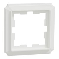 Merten D-Antik Rahmen einfacher Rahmen weiß (glänzend), Retail