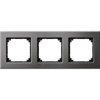 Merten Metallrahmen 3-fach waagerecht und senkrecht montierbar Retail