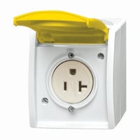 0 Busch Nema Steckdose 20 Ampere gelb, Retail