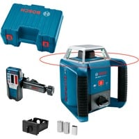 Bosch Professional Rotationslaser GRL 400 H Professional blau/schwarz, rote Laserlinie, mit Laser-Empfänger LR 1, im Koffer