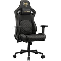 Cougar Gaming-Stuhl Defensor Gold schwarz/gold, Premium-Kunstleder Hyper-Dura