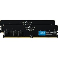 Crucial DIMM 64 GB DDR5-4800 (2x 32 GB) Dual-Kit, Arbeitsspeicher schwarz, CT2K32G48C40U5