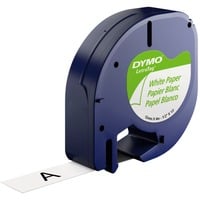 Dymo LetraTag® ORIGINAL Papier Schriftband schwarz auf weiß S0721510