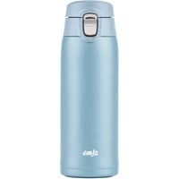 Emsa TRAVEL MUG light Thermobecher hellblau, 0,4 Liter, Flip-Deckel