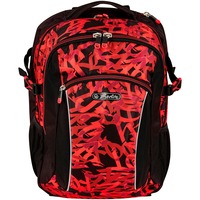 Herlitz Ultimate Graffiti, Rucksack rot/schwarz