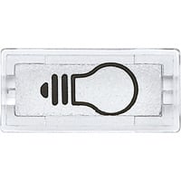 Merten Symbol Licht klar rechteckig, Rahmen transparent, Retail
