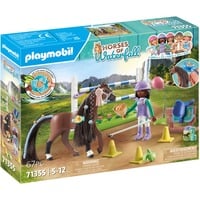71355 Horses of Waterfall Zoe & Blaze mit Turnierparcours, Konstruktionsspielzeug