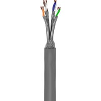 goobay Patchkabel CAT6a S/FTP grau, 50 Meter, ohne Stecker