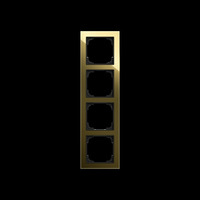 0 Busch-J. Abdeckrahmen 4-fach 1724-4013 gold (glänzend), Retail